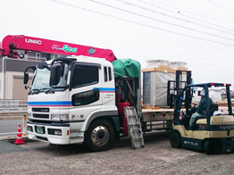 パワーゲート車はこんな荷物の運送に最適です。